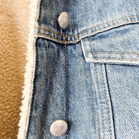 Wilfred Light Blue Jean Jacket with White Accents - Picture 4 of 7